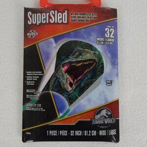 Jurassic World Kite Dinosaur New 32 Inch Nylon Frameless with Handle & Line